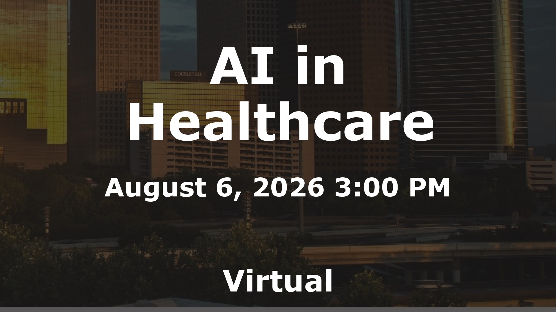 AI in Healthcare event image